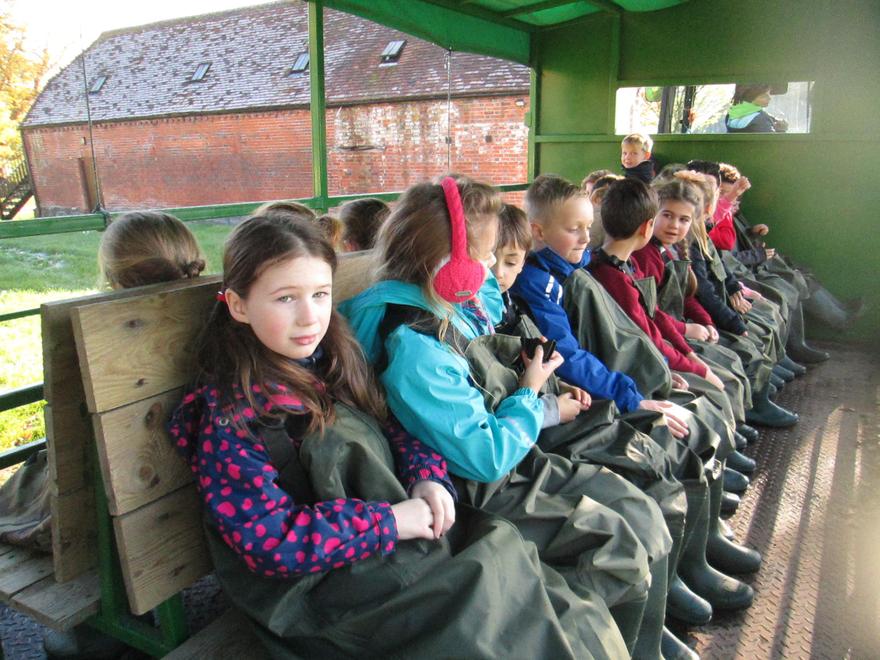 tractor ride to the river