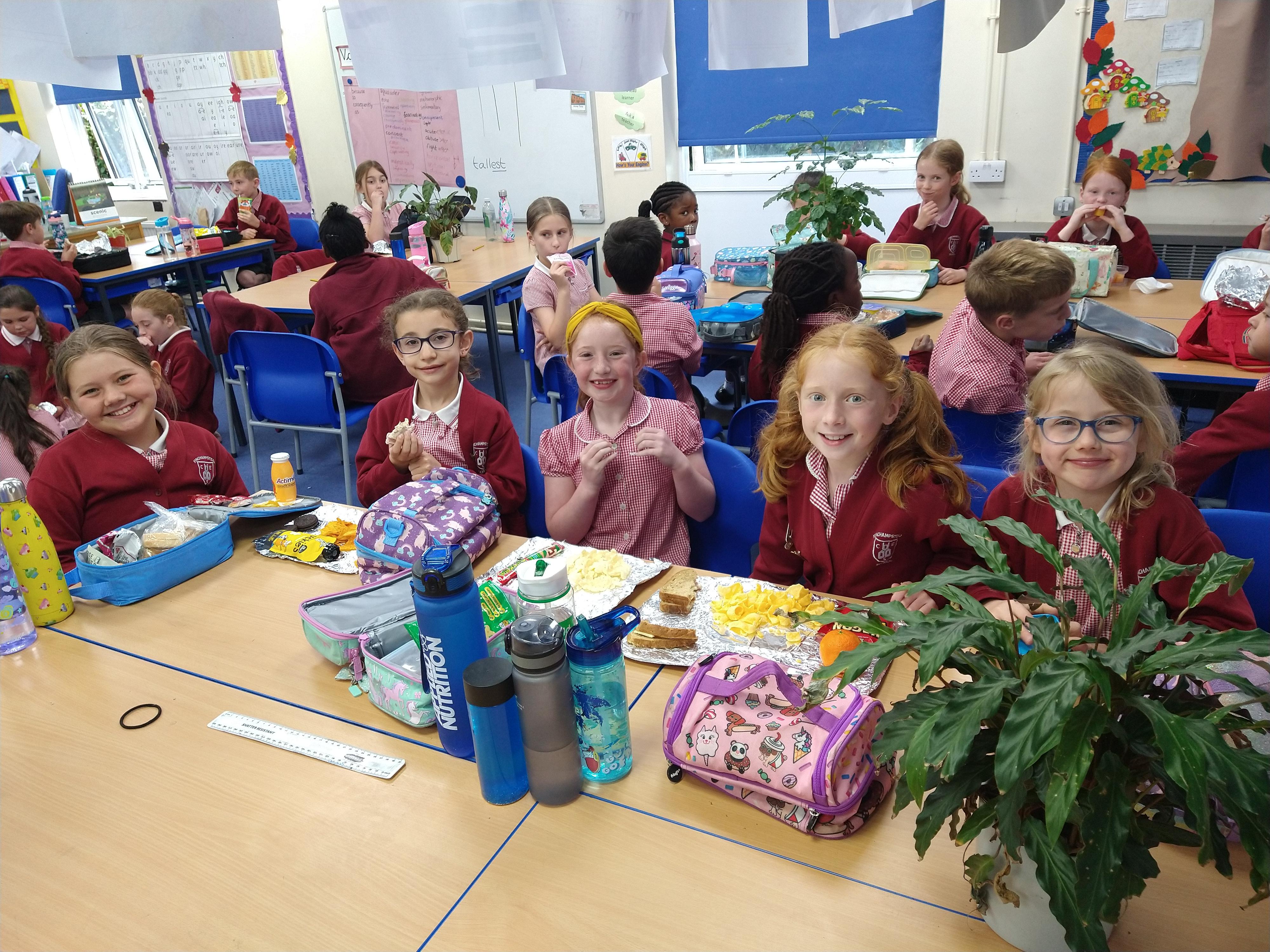 Lunch before we went swimming 